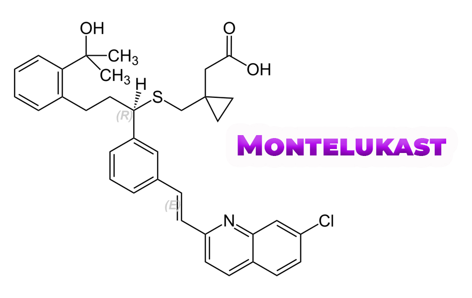 Cấu trúc hóa học của Montelukast
